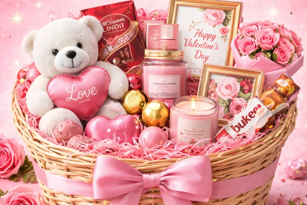Adorable gifts, scented candles, and rose bouquets await!