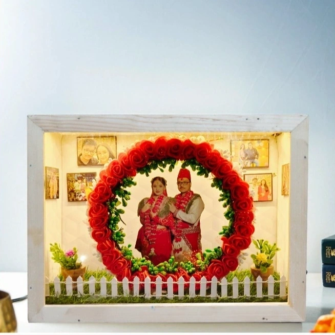 Personalized Wedding Double Face Caricature Light Box