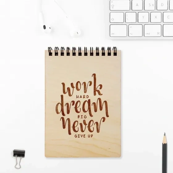 Work Hard Dream Big Personalized Notepad