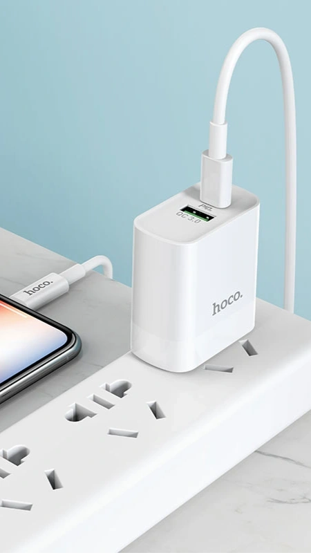 Wall charger “C80 Plus Rapido” PD + QC3.0 US set with cable(C toC)