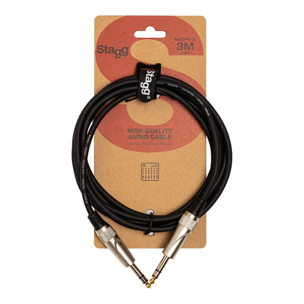 Stagg SAC3PSDL 3m Stereo TRS Audio Cable 2