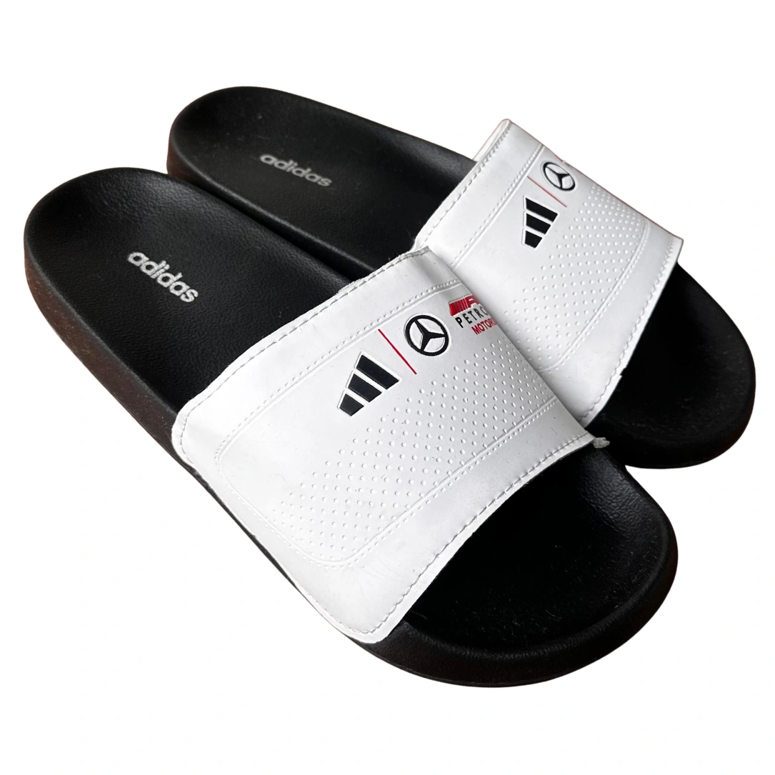 Motorsport Slide Slippers - White 1