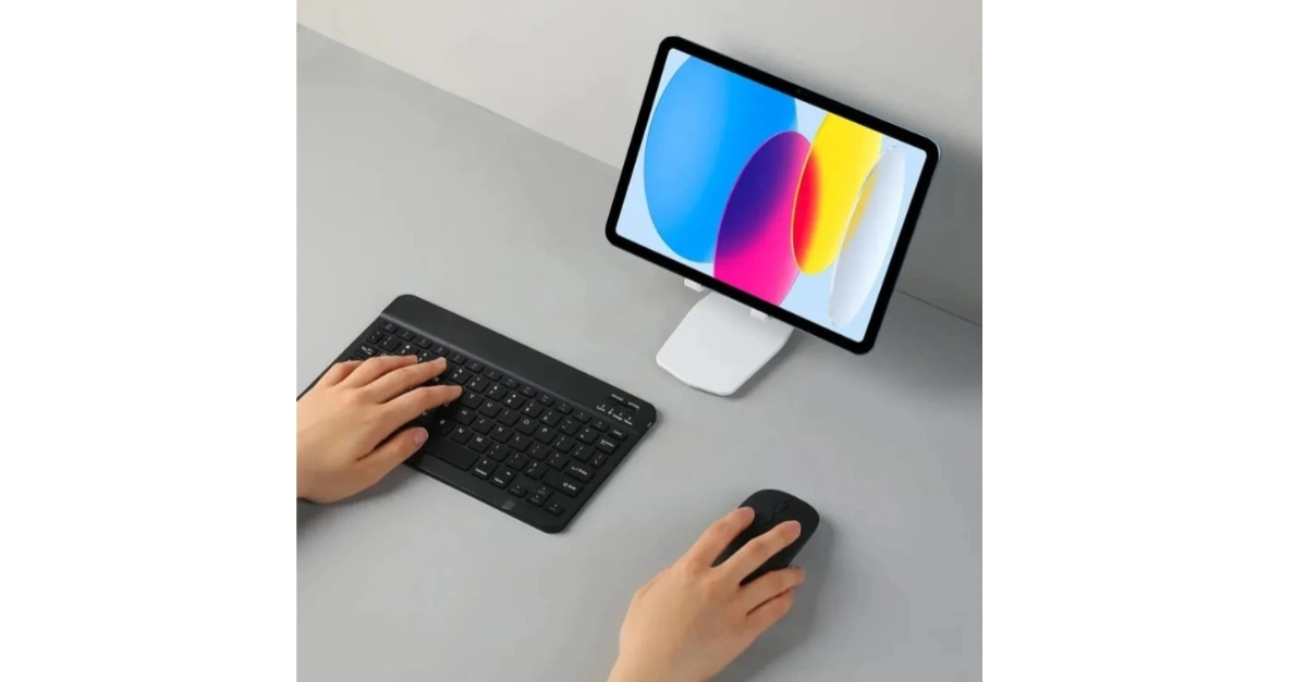 Ultra Slim Rechargeable Wireless Bluetooth Keyboard And Mouse Combo