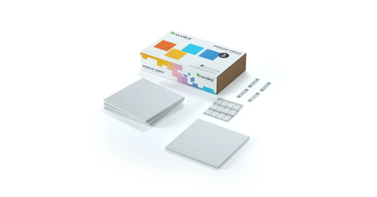 Nanoleaf Canvas Expansion Square White 4 Pack Panels