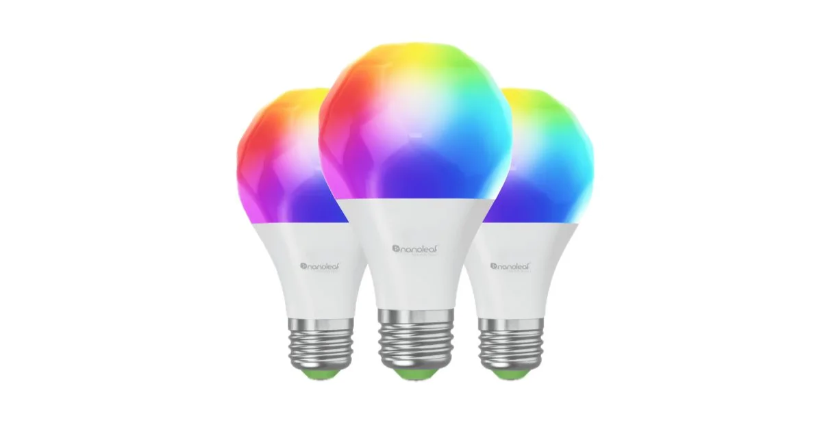 Nanoleaf Essentials A60 Smart Bulb (3 Pack)