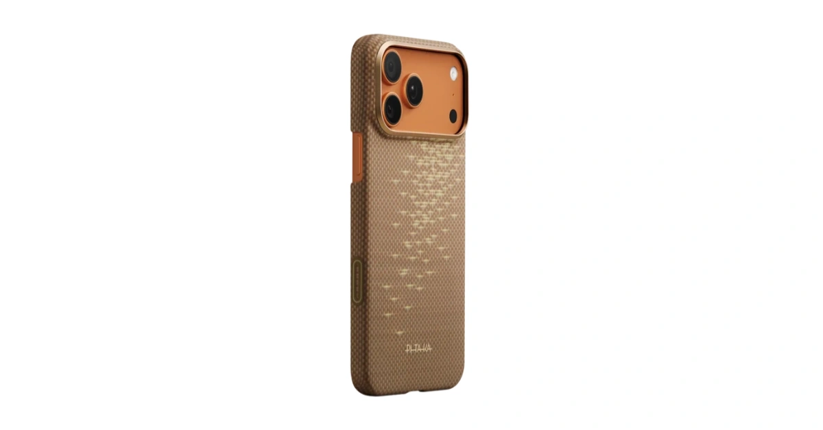 Pitaka Ultra-Slim Case for iPhone 17 Pro Max (Golden Glint)