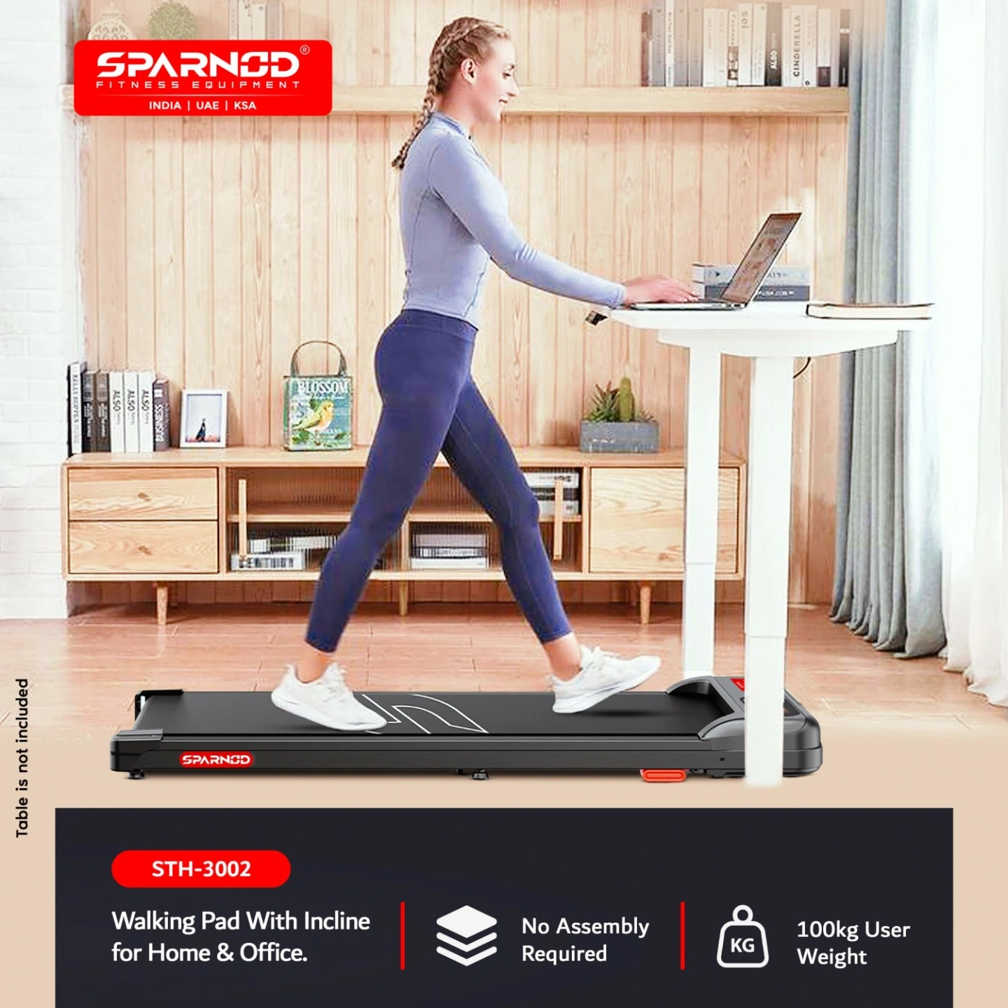 Home Use Walking Pad – STH-3002 | Compact & Portable Treadmill 6
