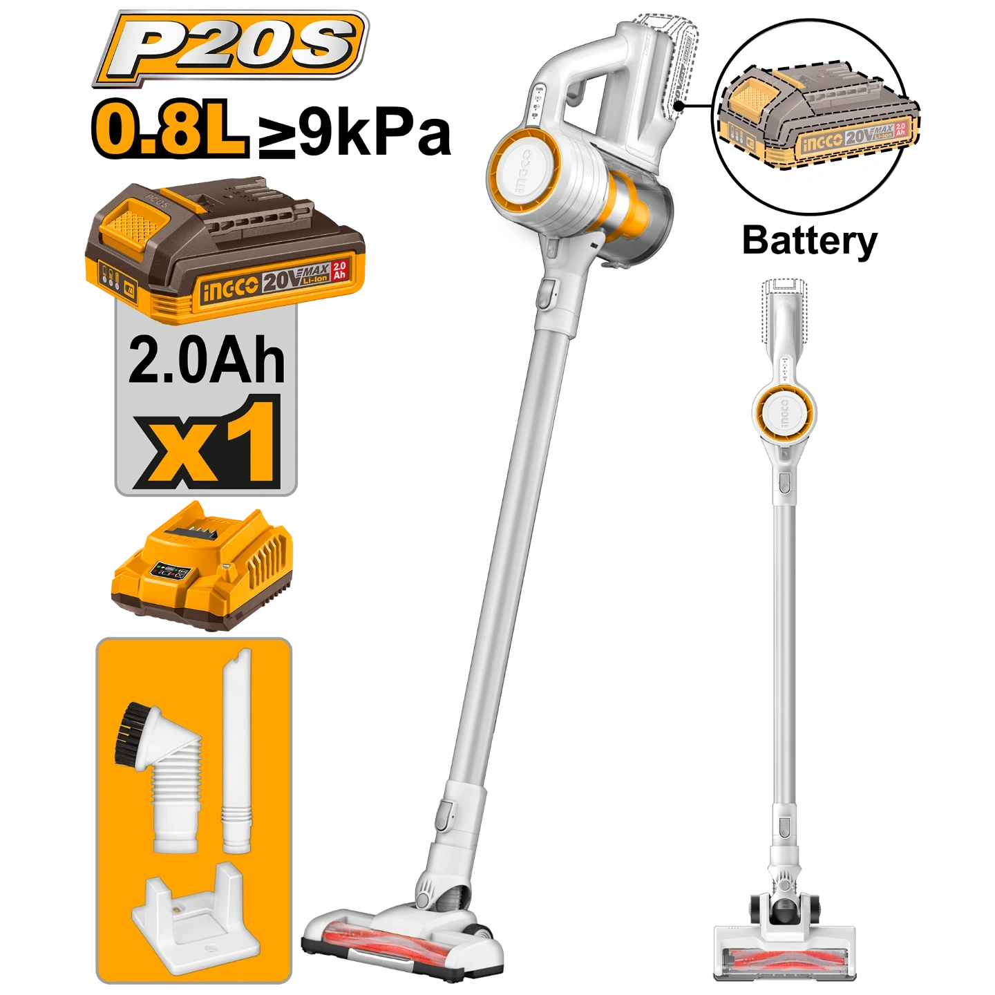 Cordless vacuum cleaner CVLI2006 1