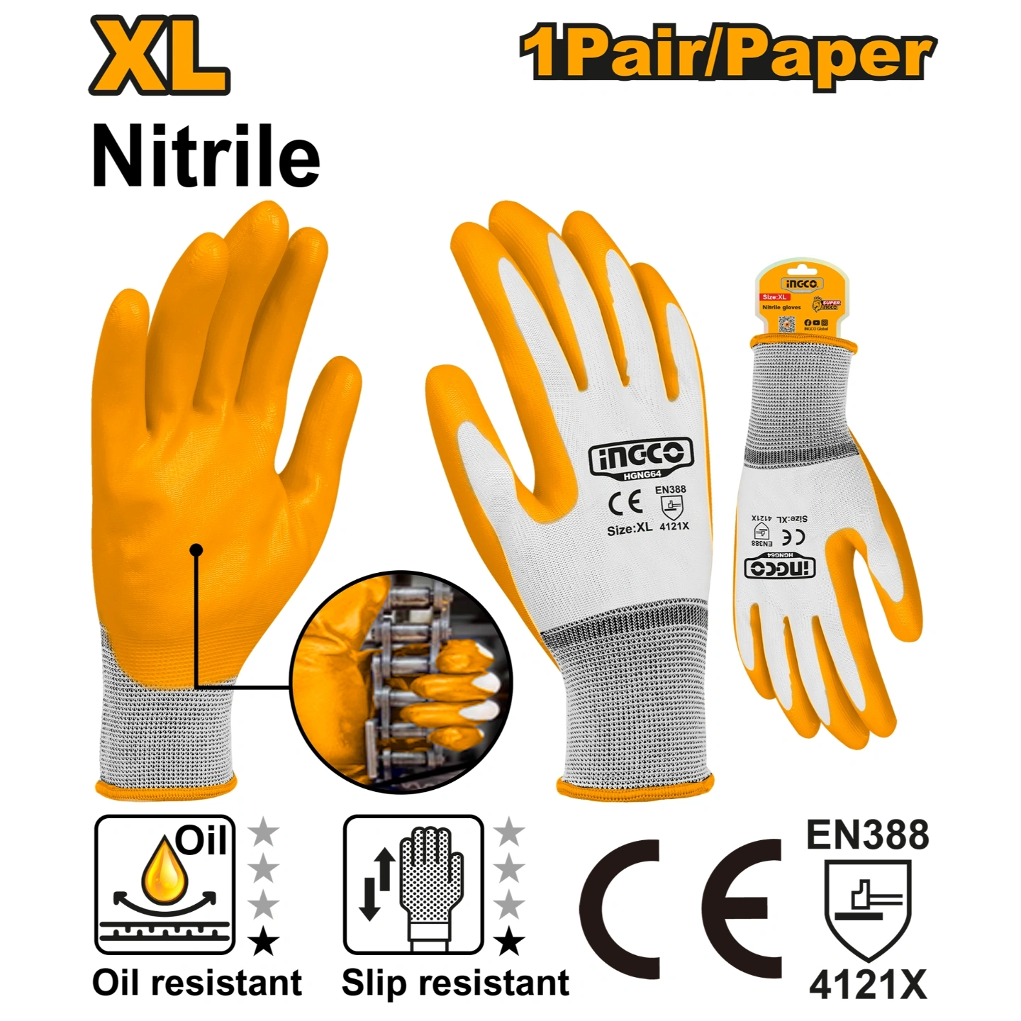Nitrile gloves HGNG64 1