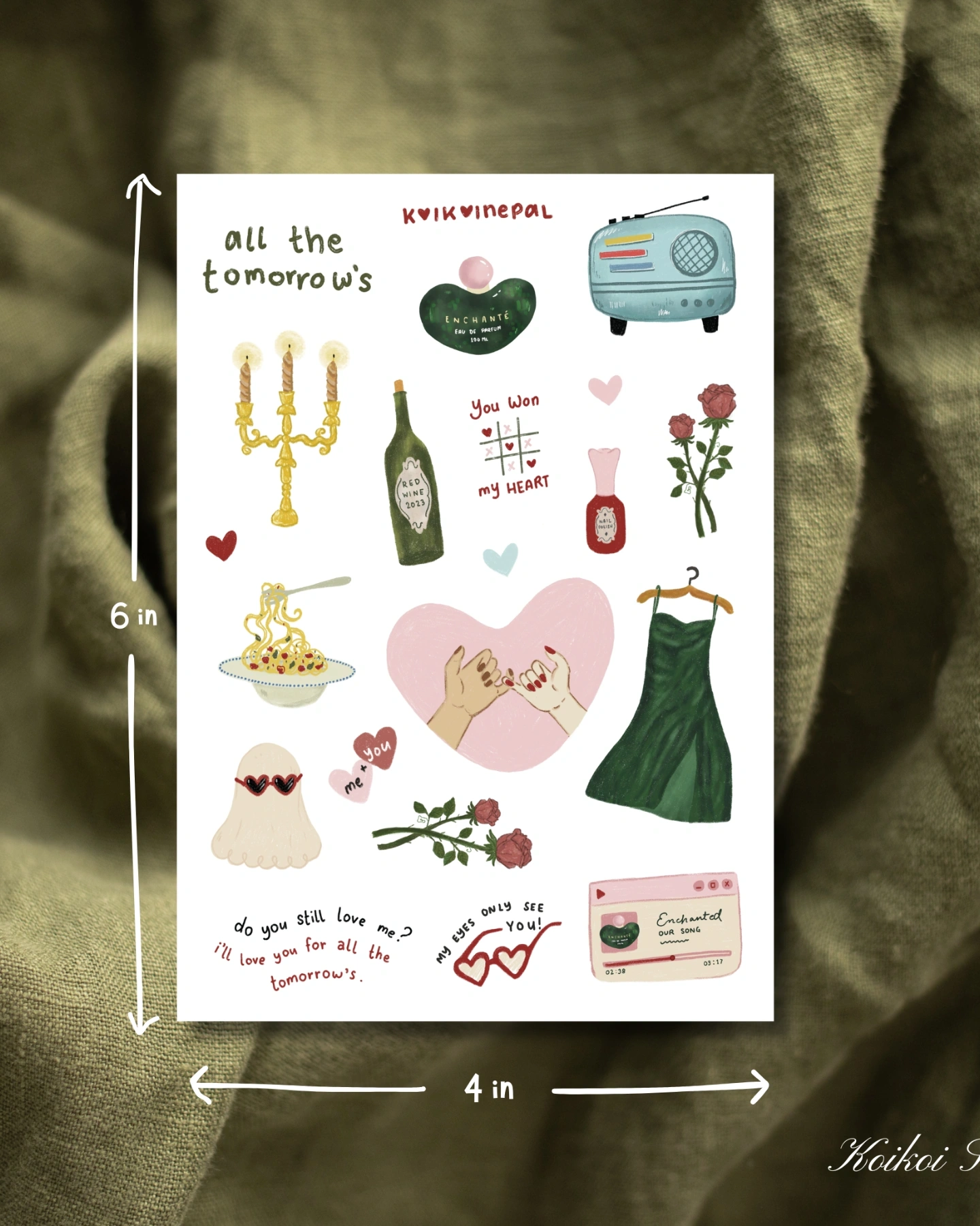 All The Tomorrows Sticker Sheet 1