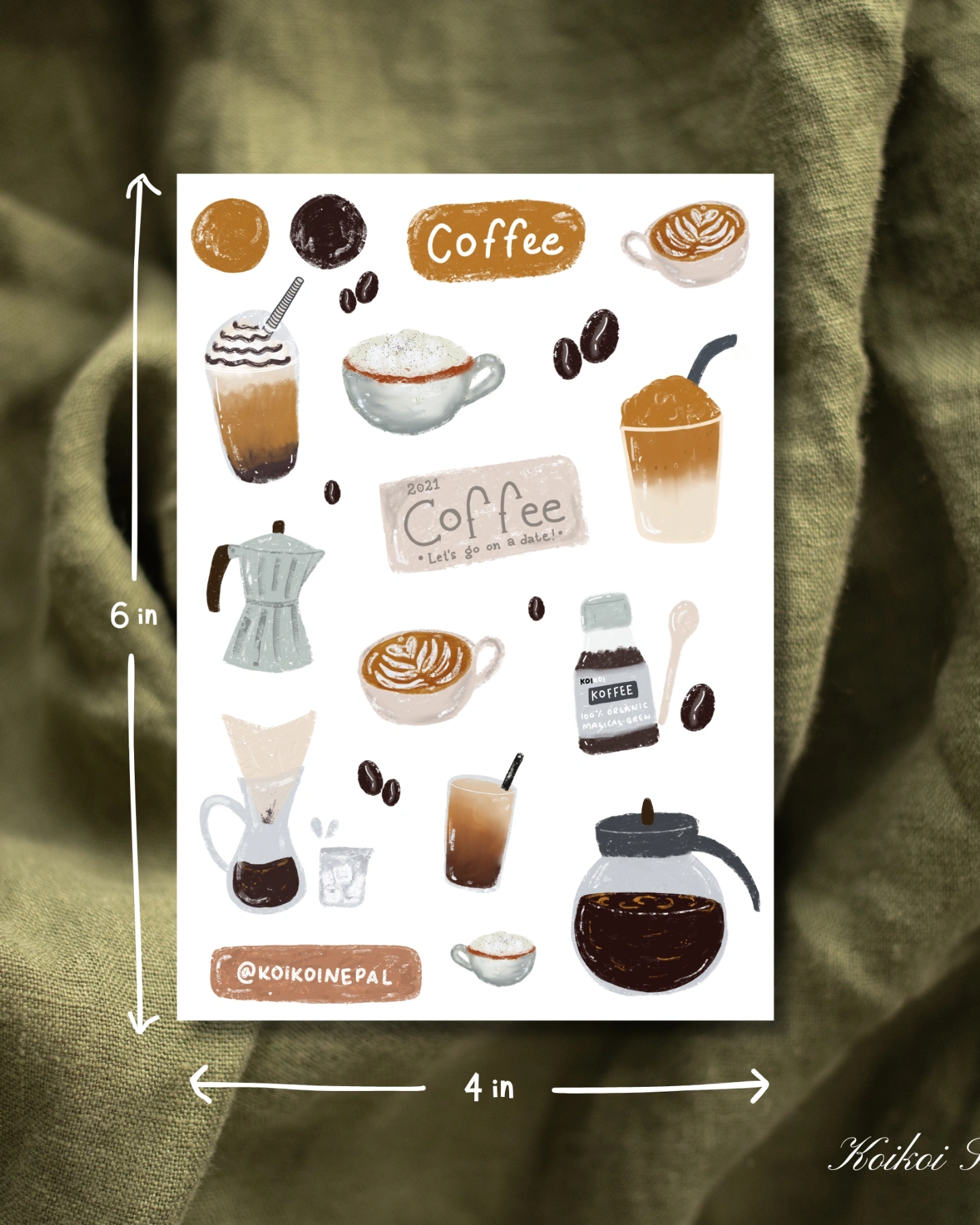Coffee Sticker Sheet 1