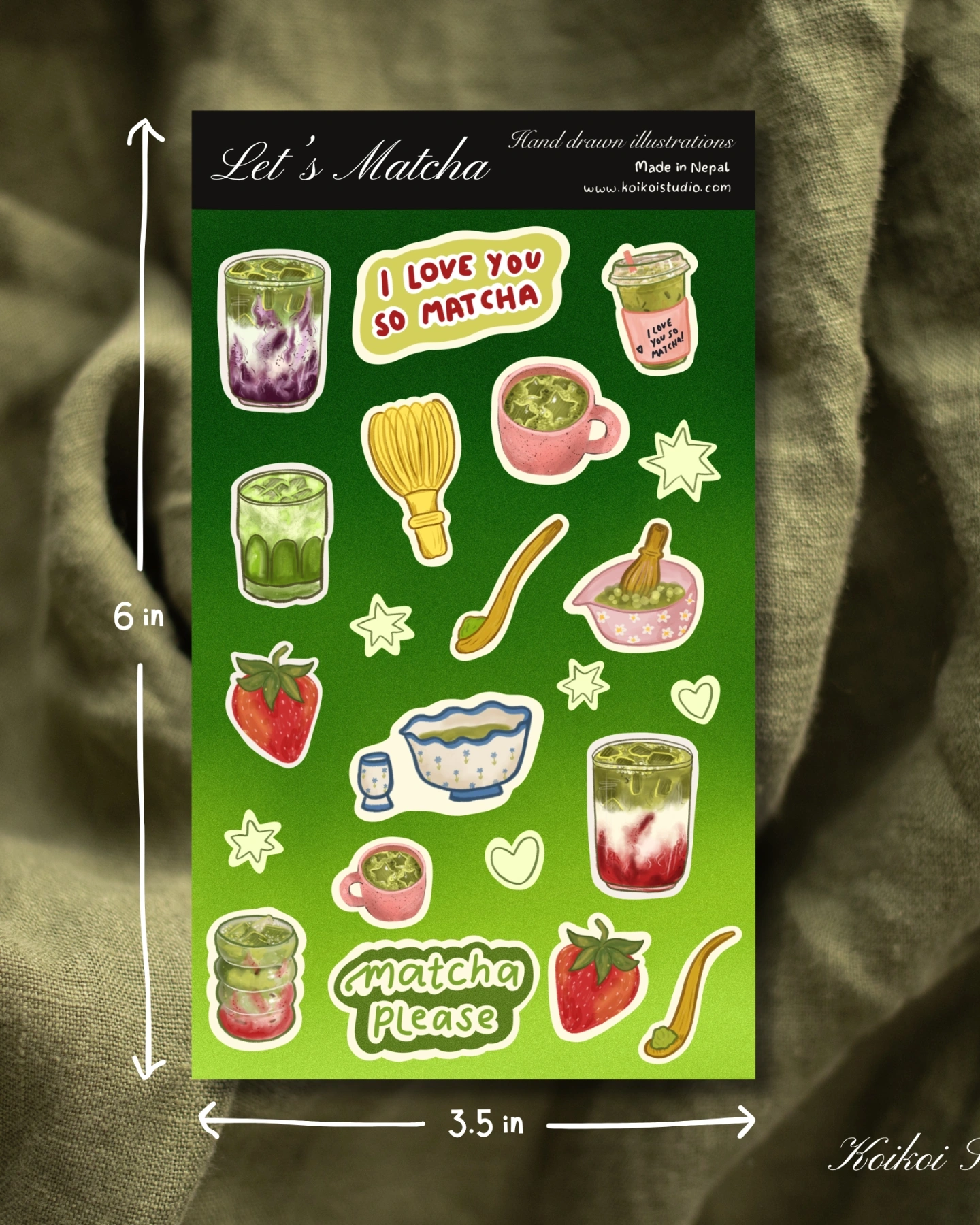 Let's Matcha | Sticker Sheet 1
