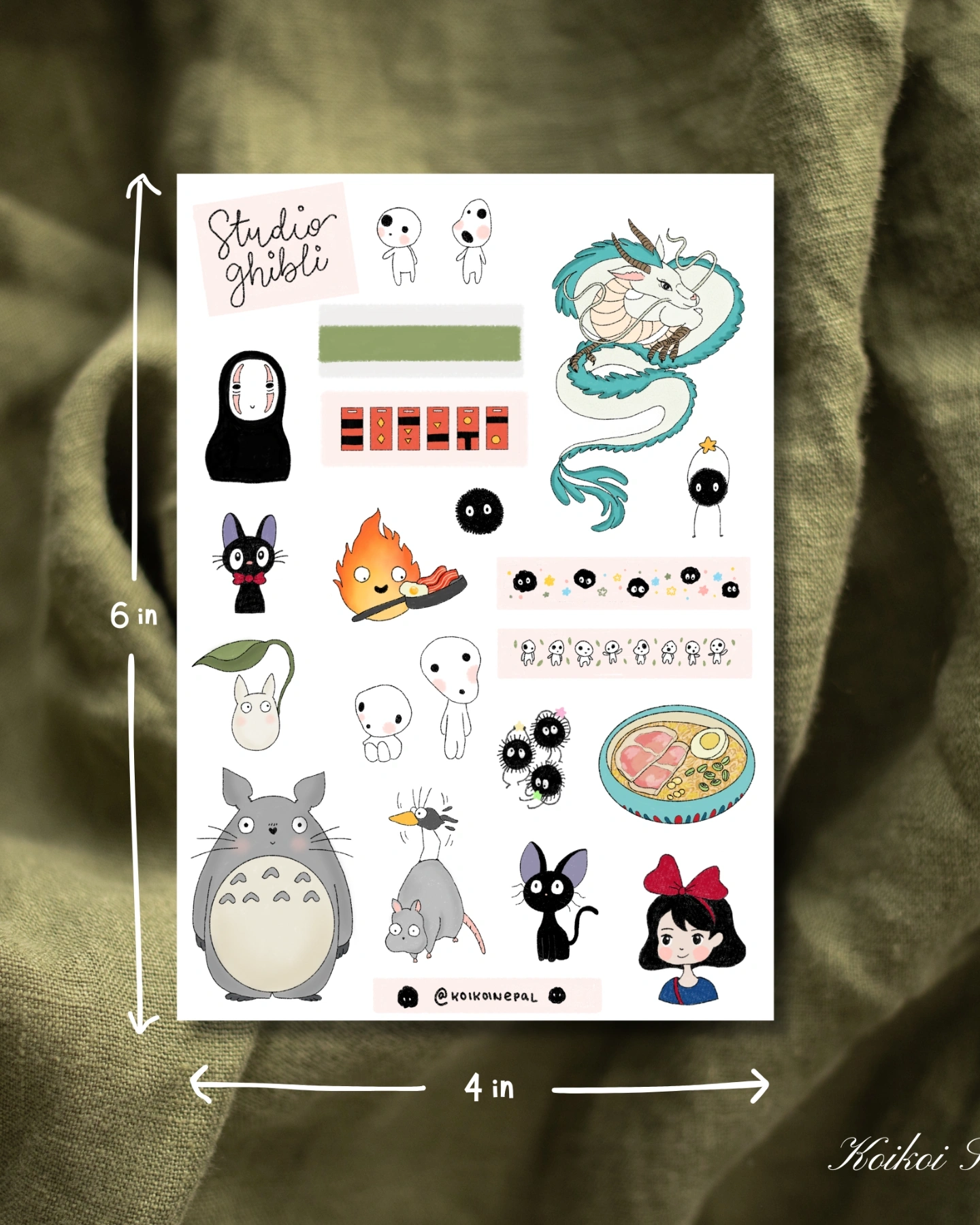 Studio Ghibli Sticker Sheet 1