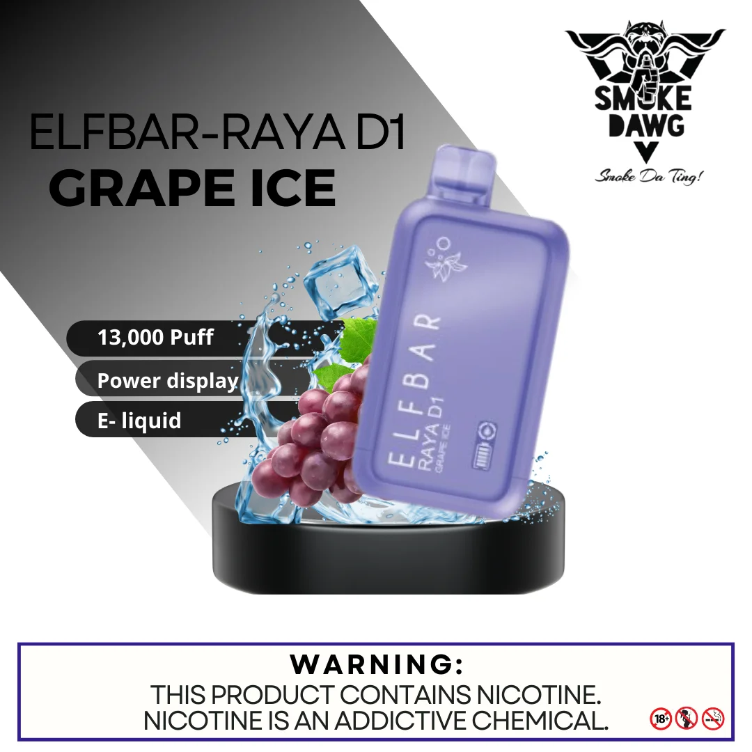 Grape Ice - Elfbar Raya D1 13,000 Puffs