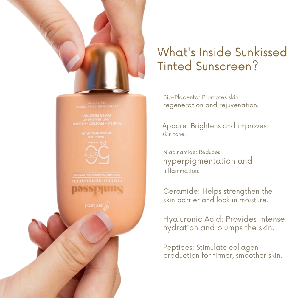 Barefaced Sunkissed Tinted Sunscreen SPF 50 PA ++++ 50g 1
