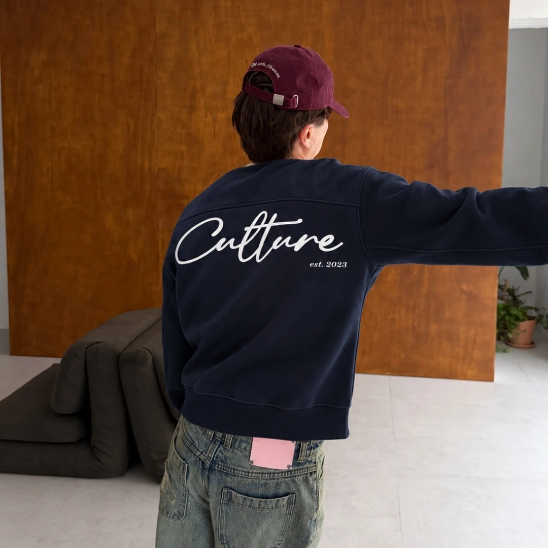 CUTURE SWEATSHIRT NAVY BLUE 3