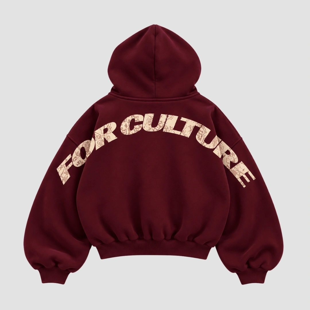 FOR CULTURE HOODIE MAROON 1