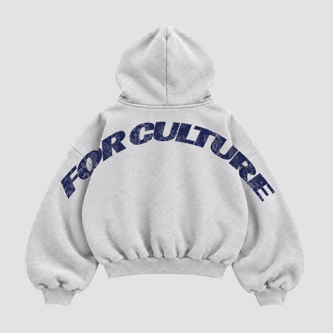 FOR CULTURE HOODIE GREY 1