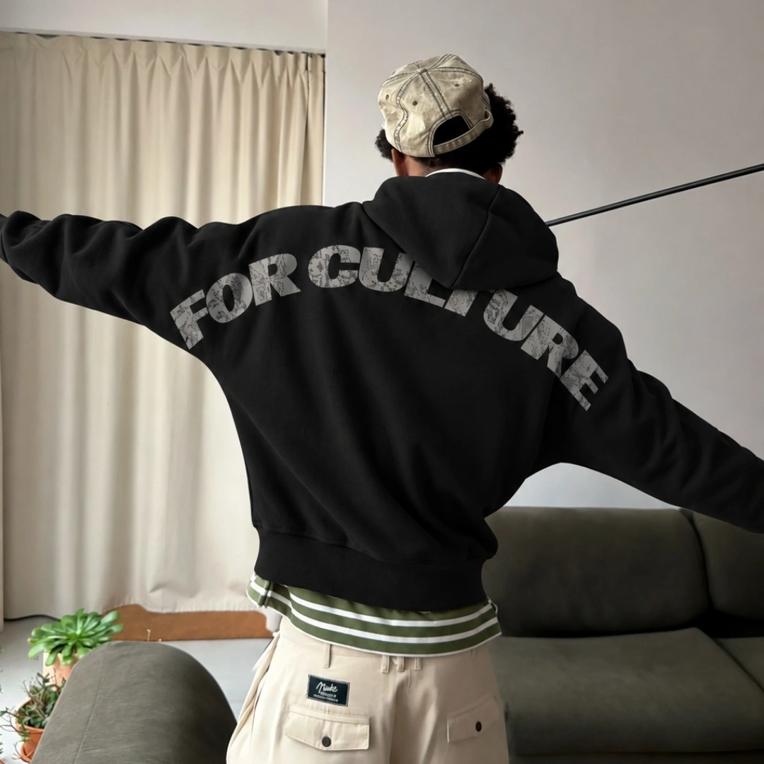 FOR CULTURE HOODIE BLACK 2