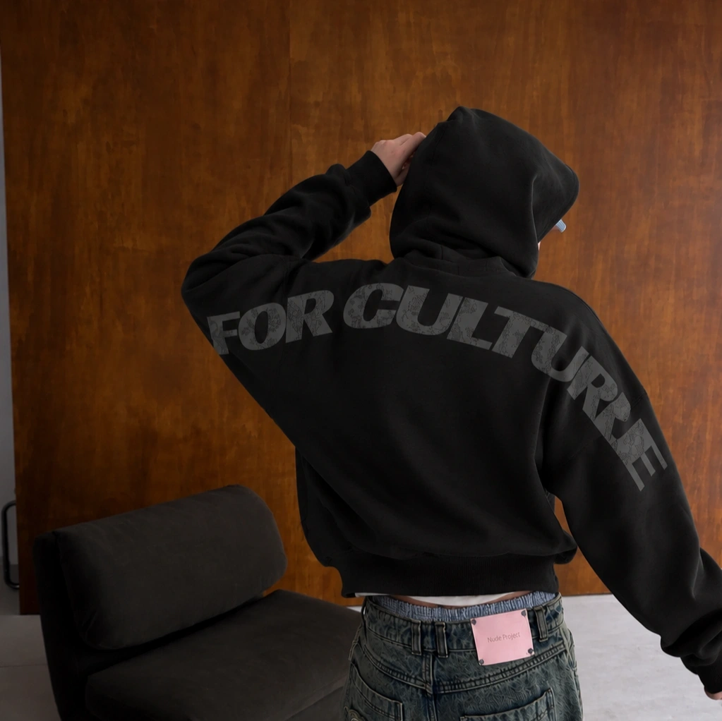 FOR CULTURE HOODIE BLACK 3