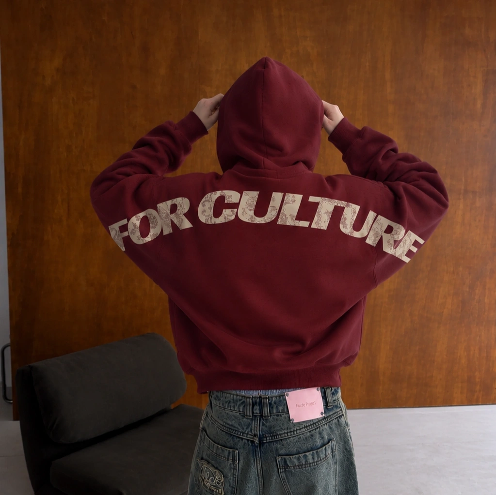 FOR CULTURE HOODIE MAROON 2