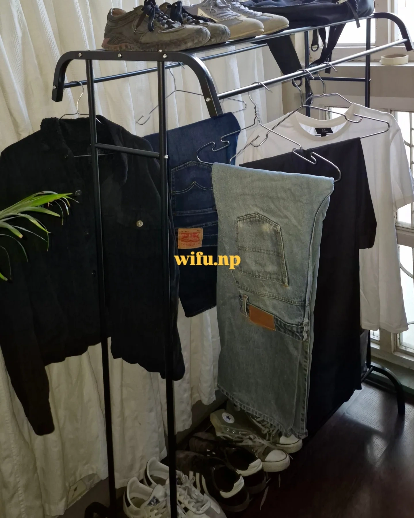 Double Rod Hanger with Upper Rack 3