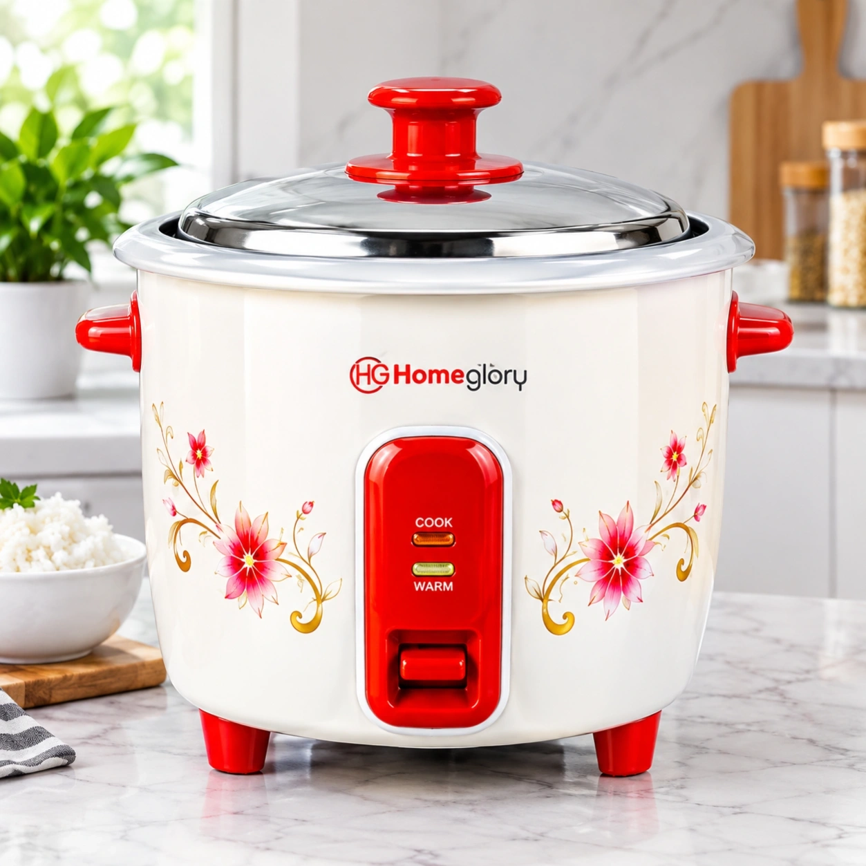 Homeglory Drum Model Pearl Rice Cooker 12L 1