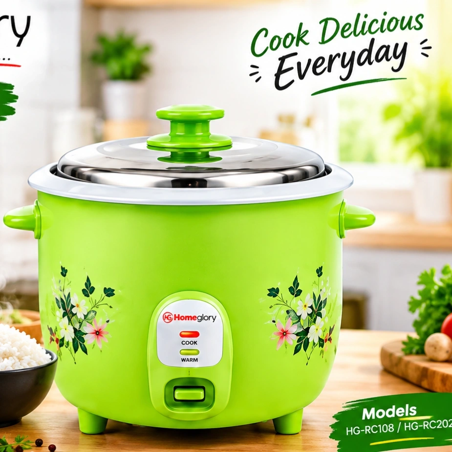 Homeglory Drum Model Rice Cooker 1.8Ltr 2