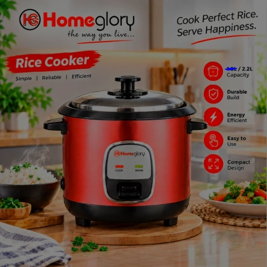 Homeglory Rice Cooker – 2.2L 1