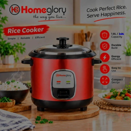 Homeglory Rice Cooker – 1.8L 1