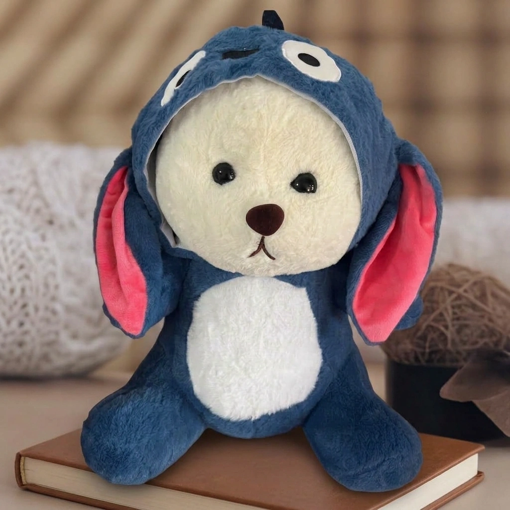 JR Jack & Blue Hoodie Teddy Bear – 35 CM Soft & Huggable Gift 1