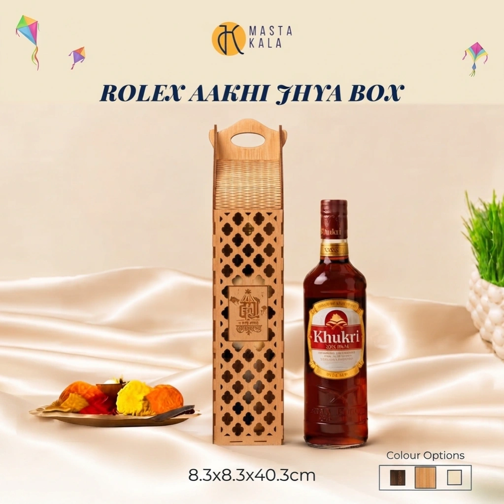 Wooden Aakhi Jhyal Box 1