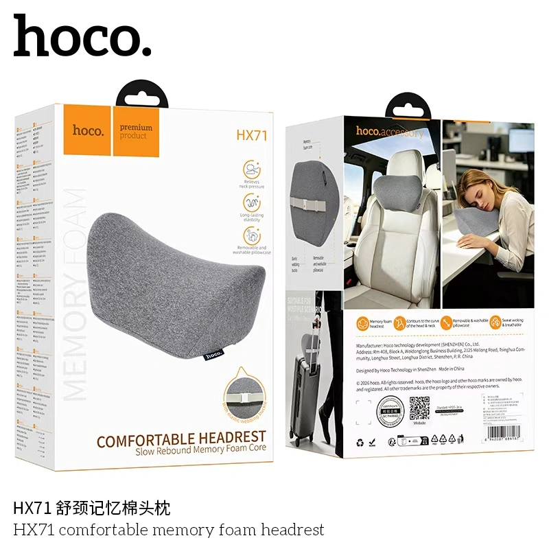 HX71 comfortable memory foam headrest 6