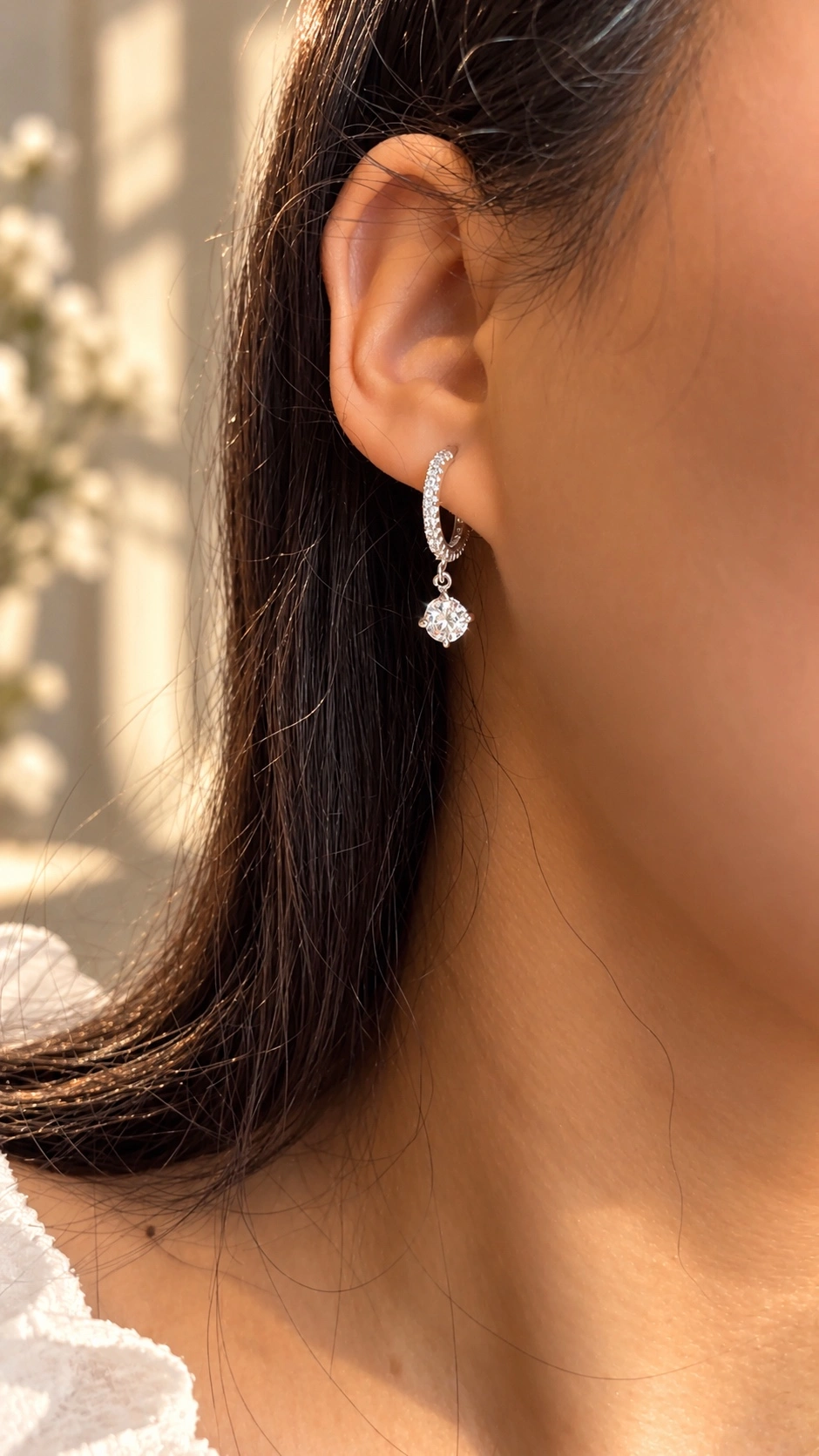 PURE SILVER LEXI HOOPS 1