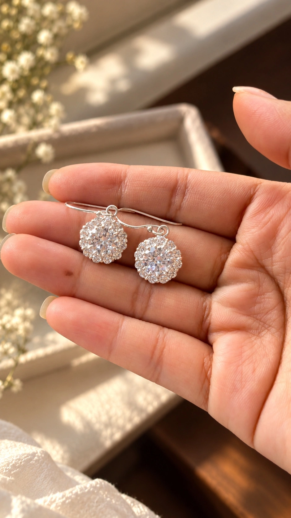 PURE SILVER CAROLINE EARRING 1