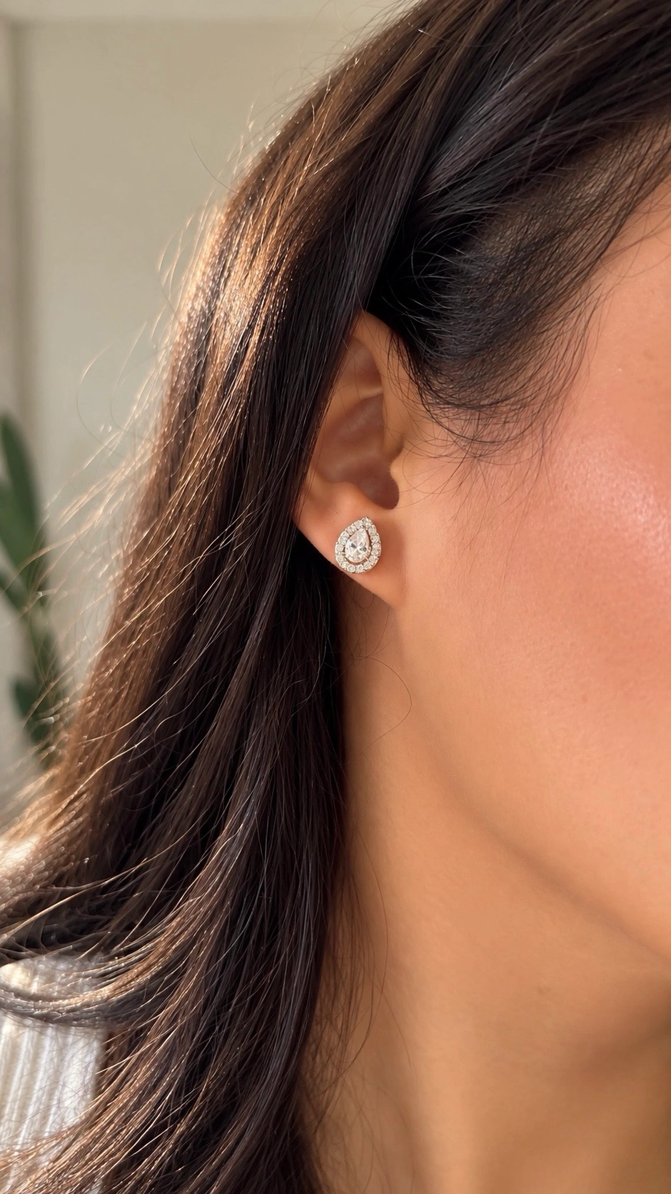 PURE SILVER JULIETTE EAR STUDS 1