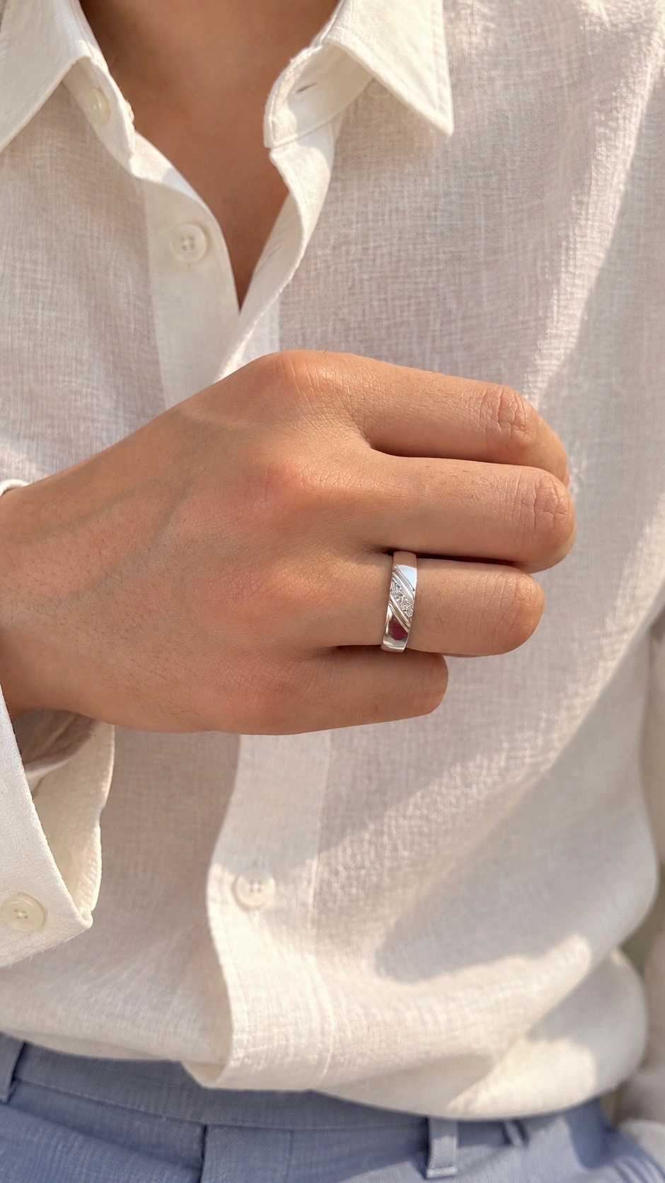 PURE SILVER EROS RING 1