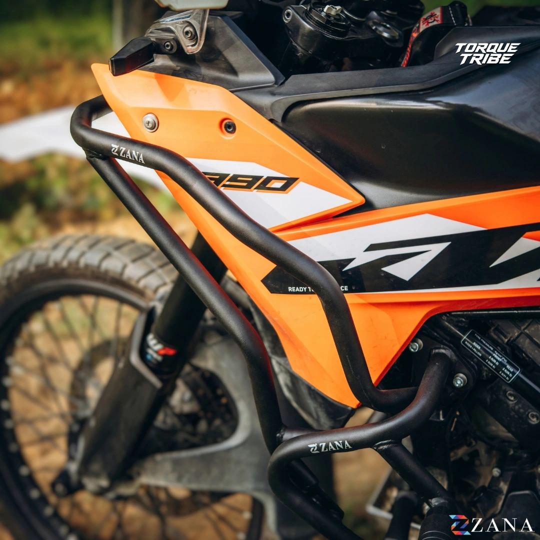 Upper & Lower Crash Guard Set Black for KTM ADV 250 & 390 2025 | Zana 7