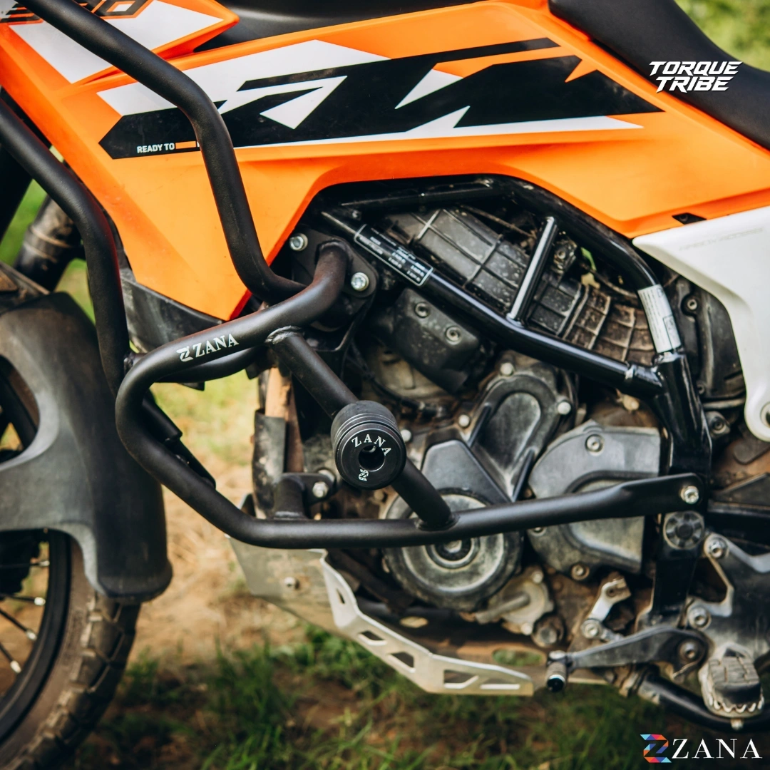 Upper & Lower Crash Guard Set Black for KTM ADV 250 & 390 2025 | Zana 8