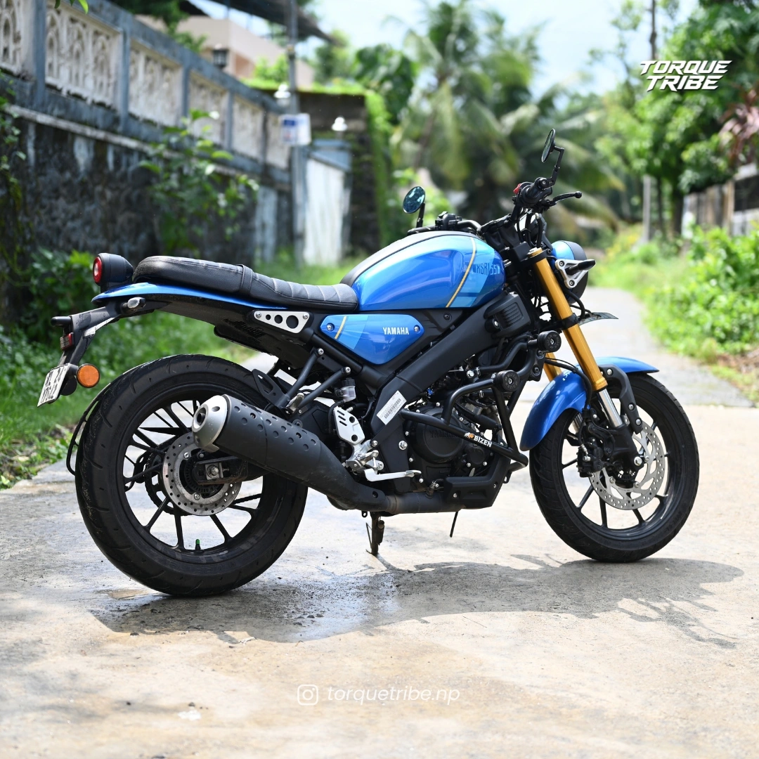 Crash Guard / Engine Guard with Double Frame Sliders for Yamaha XSR 155 | BizenMoto 10