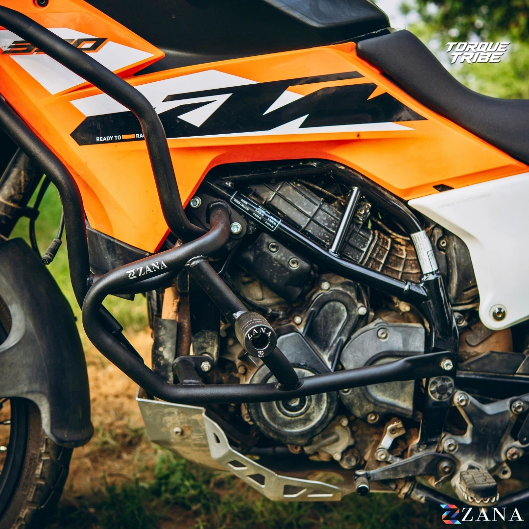 Upper & Lower Crash Guard Set Black for KTM ADV 250 & 390 2025 | Zana 4