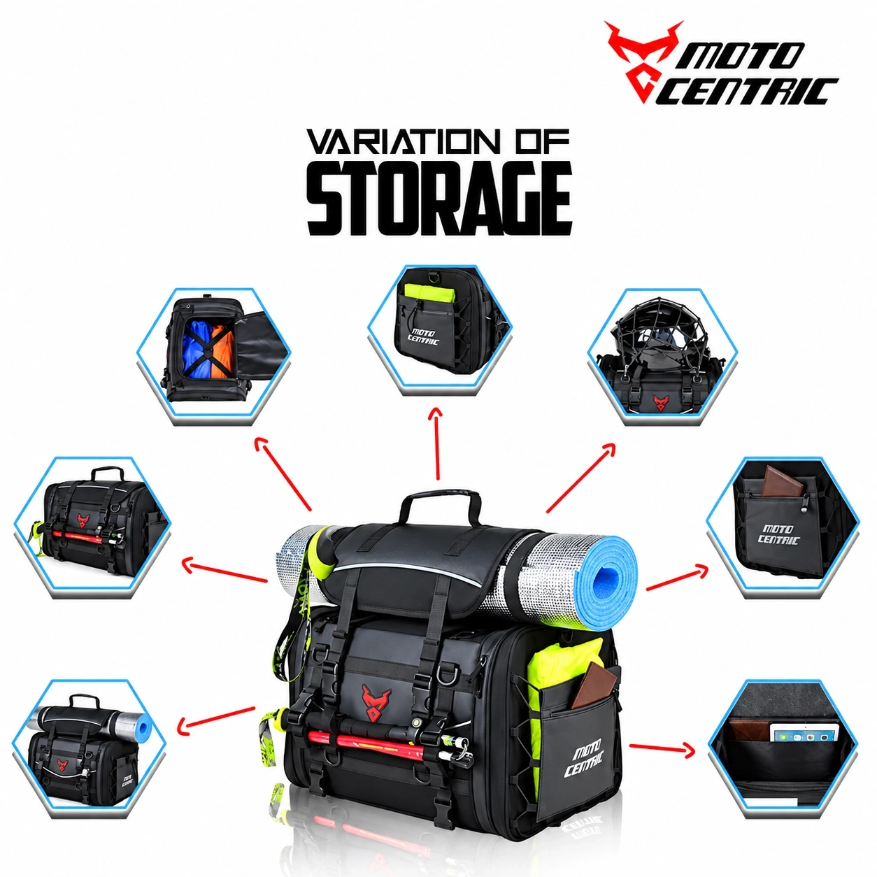 Motorcycle Tail Bag / Backpack | MotoCentric 2