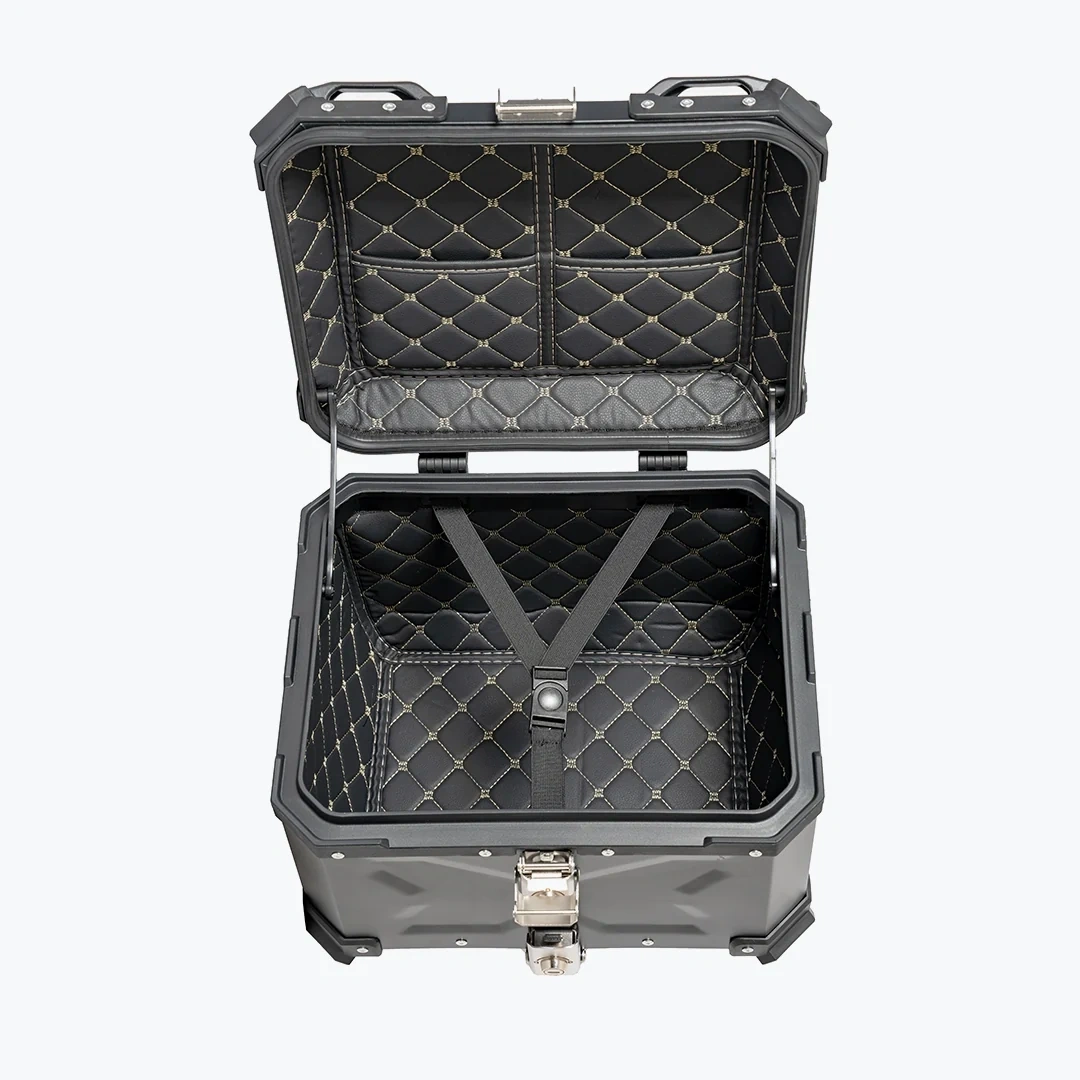 45L Aluminium Top Box with Backrest | MJW 4