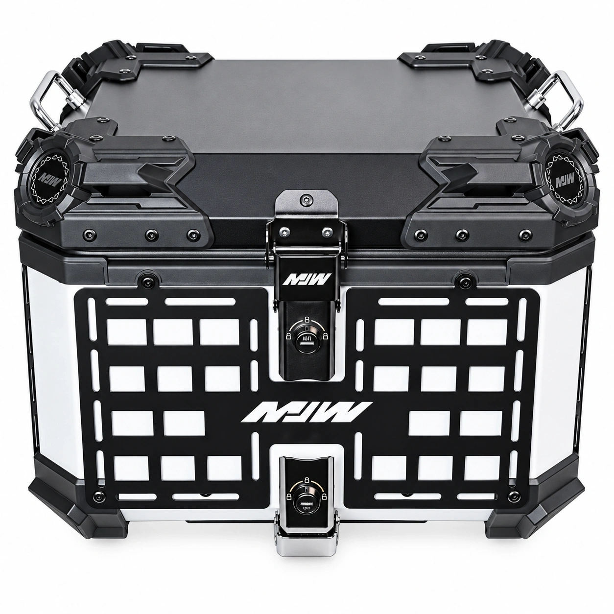 Heavy Armor 45L Aluminium Alloy Motorcycle Top Box with Backrest | MJW 3