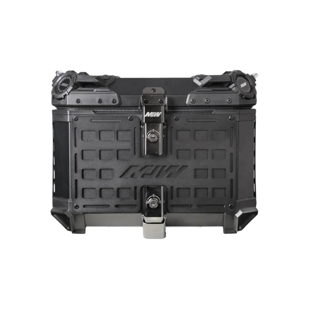 Heavy Armor 45L Aluminium Alloy Motorcycle Top Box with Backrest | MJW 1