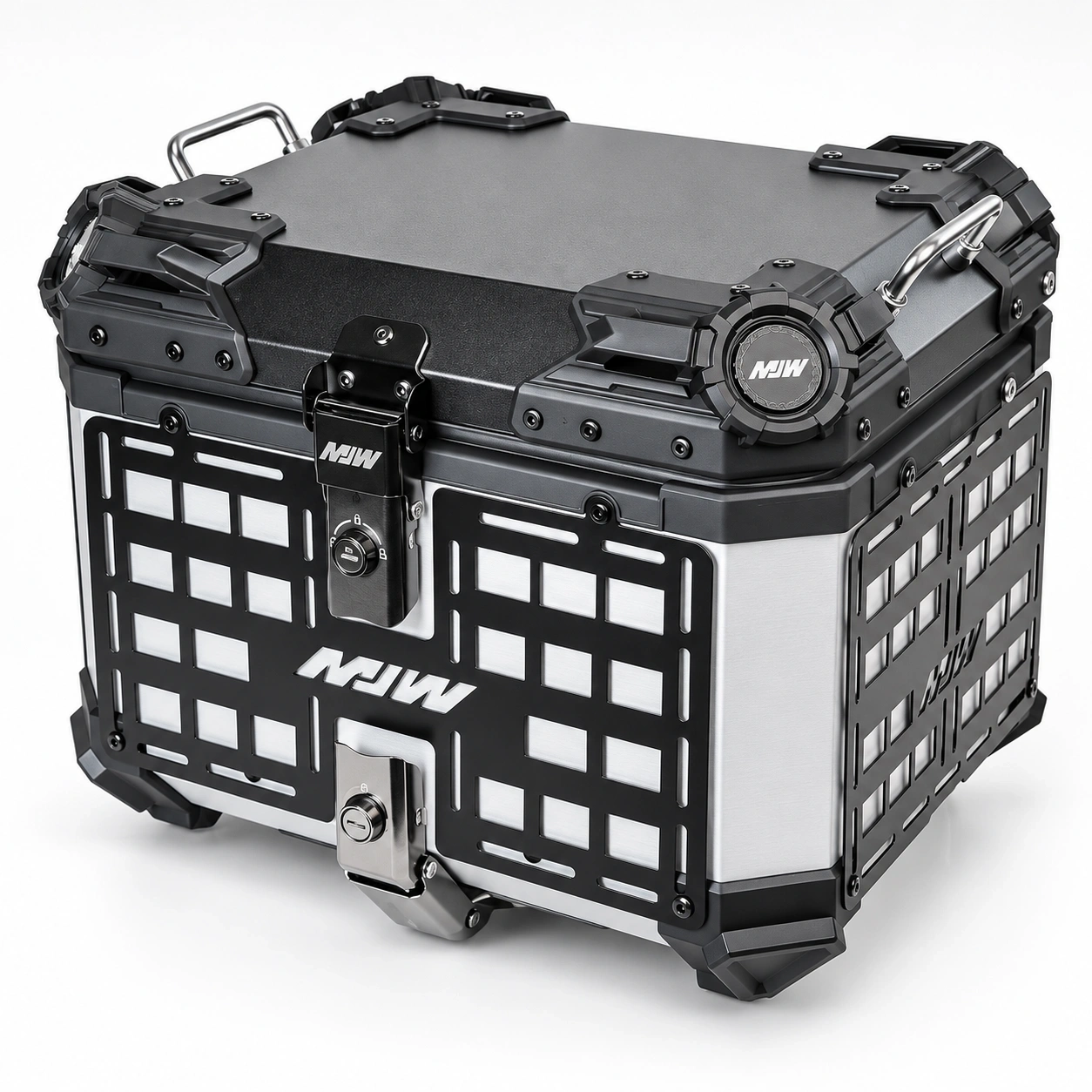 Heavy Armor 45L Aluminium Alloy Motorcycle Top Box with Backrest | MJW 2