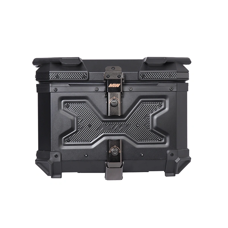45L Aluminium Alloy Motorcycle Top Box with Backrest | MJW 1