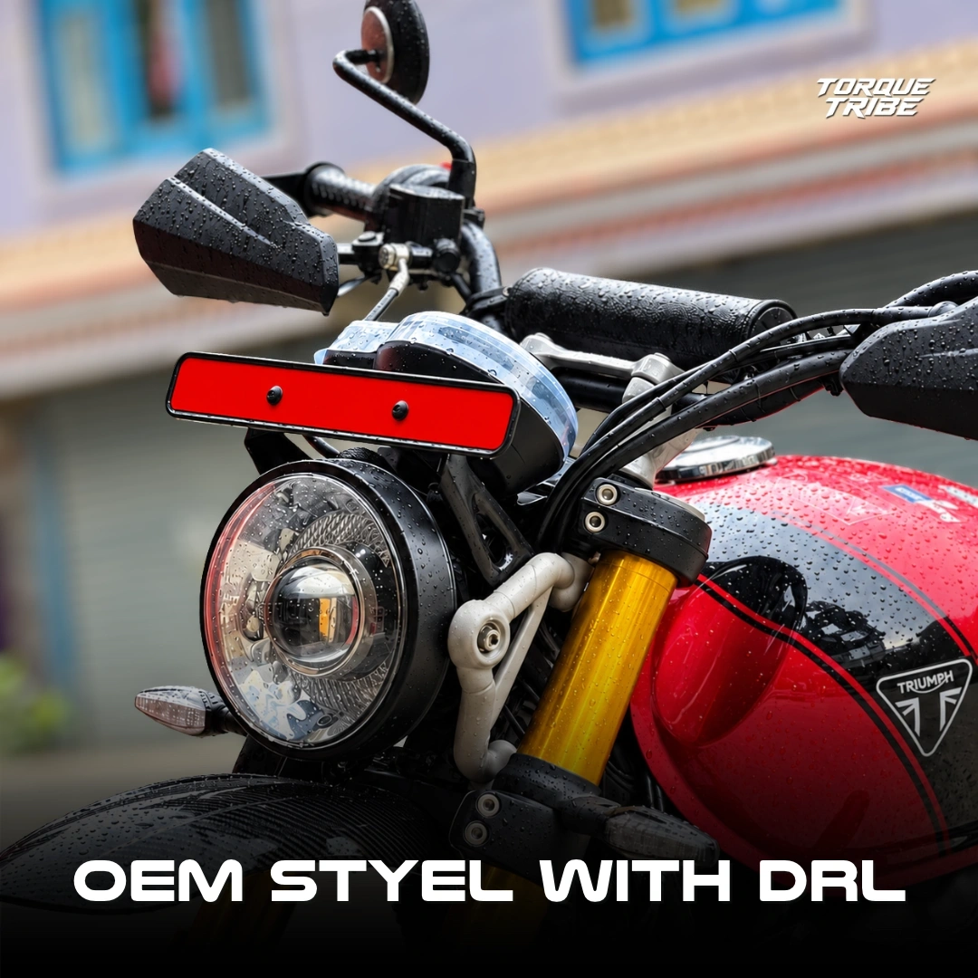 OEM Touring Headlight with DRL for Triumph 400 Series | VAISHNU 1