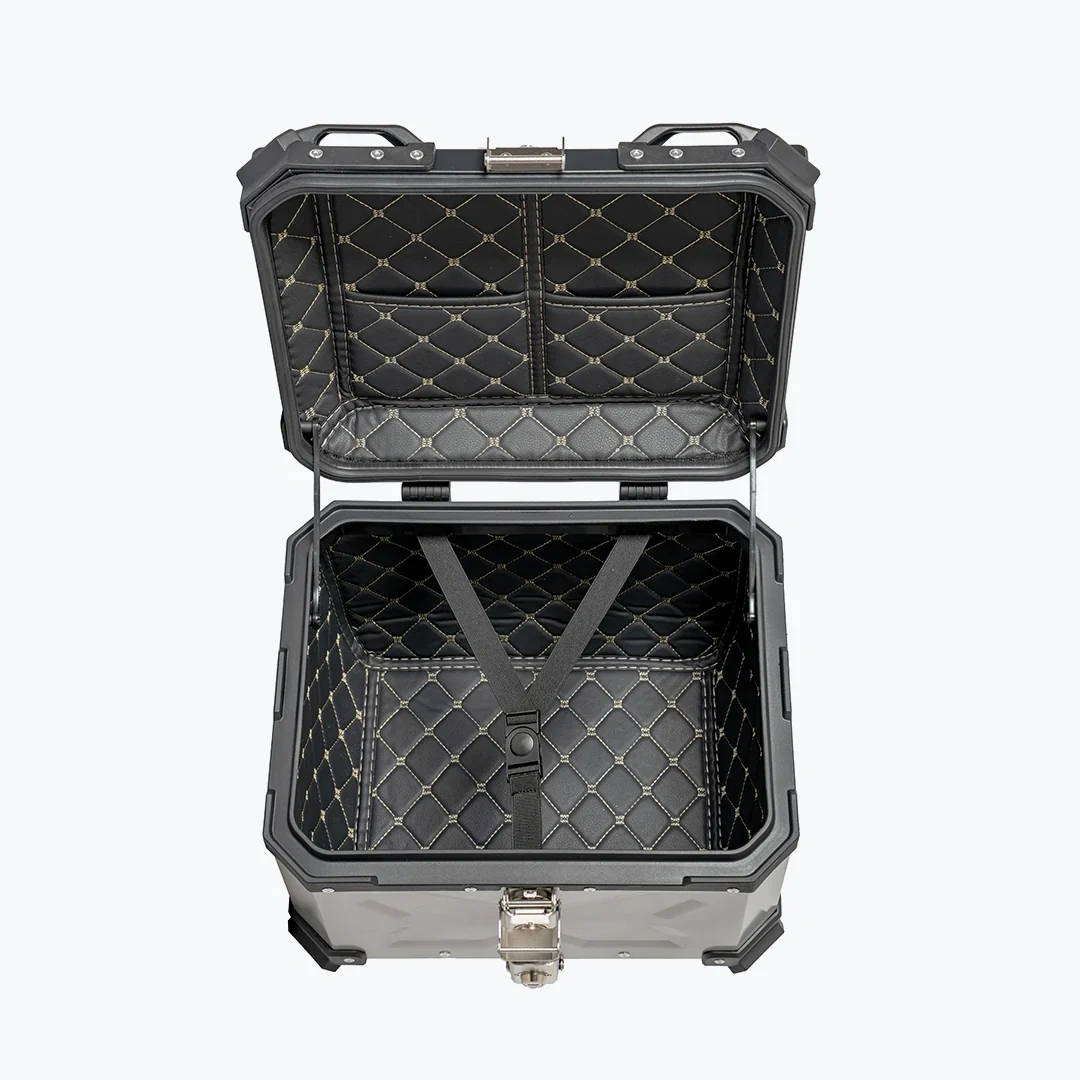 45L Aluminium Top Box with Backrest | MJW 3