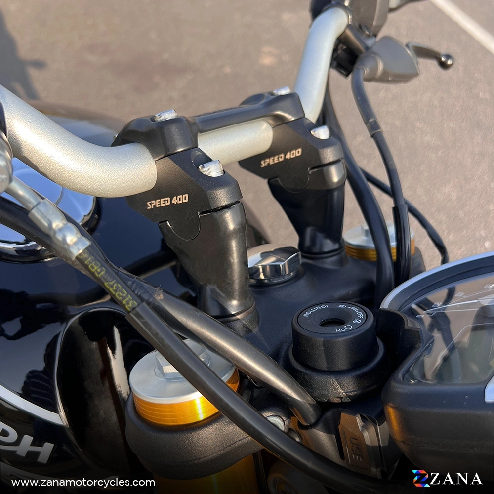 Zana-Offset Handlebar Riser Black for Triumph Speed 400 / Speed T4 2